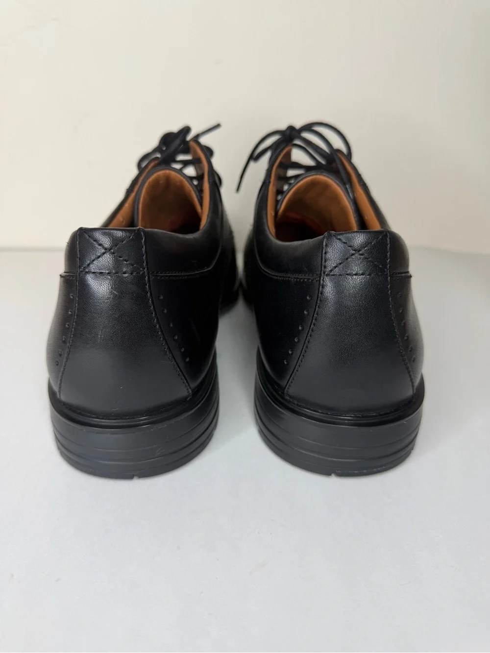 clarks unstructured mens Oxfords Dress Shoes Size 46 US 12W Black Leather